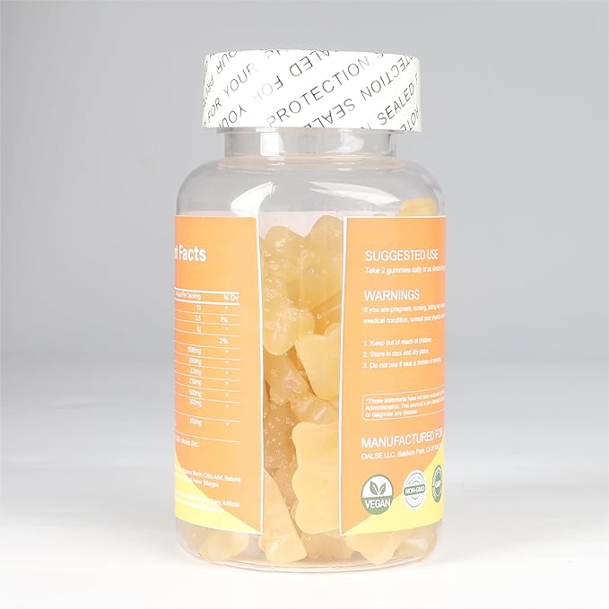 Vegan Glucosamine Chondroitin Gummies, Support Supplement for Adults Men & Women, 1500mg Extra Strength Glucosamine with Chondroitin MSM Turmeric Elderberry for Health