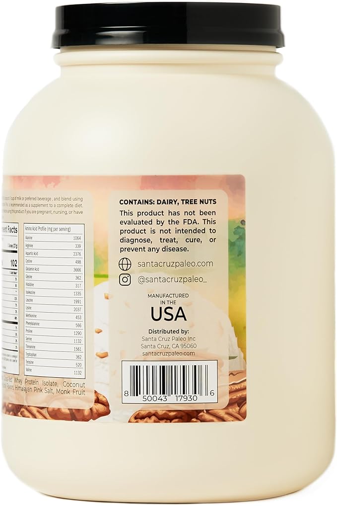 Santa Cruz Paleo Whey Protein Tub (Butter Pecan)