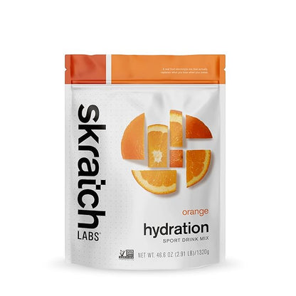 Skratch Labs Hydration Powder | Sport Drink Mix | Electrolytes Powder for Exercise, Endurance, and Performance | Orange | 60 Servings | Non-GMO, Vegan, Kosher