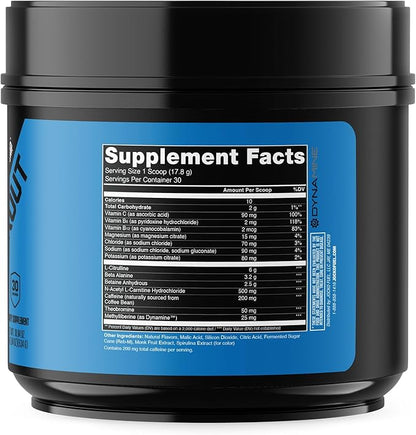 Jocko Fuel Ultimate Pre Workout Powder - Pre-Workout Energy Powder Drink for Men & Women - High Stim Sugar-Free Nootropic Blend to Support Muscle Pump, Energy, & Recovery 200mg Caffeine Nitro Pop