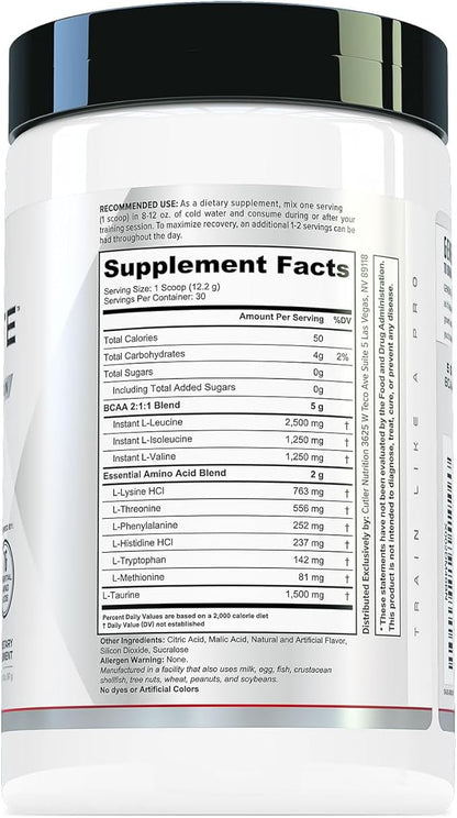 Cutler Nutrition Generate EAA and BCAA Powder: Best Branched Chain Amino Acids Supplement with Essential Amino Acids, 5g BCAAs, 2g EAAs for Lean Muscle Mass | Sour Rainbow Candy, 30 Servings