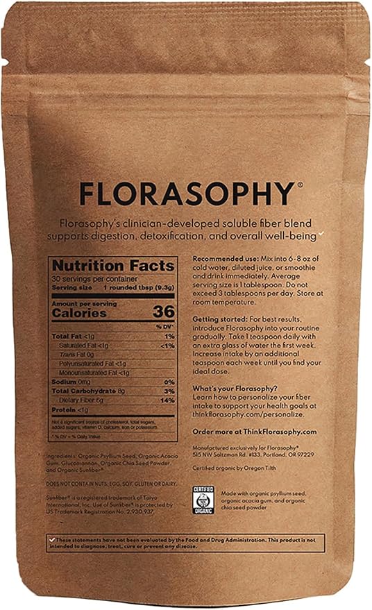 Firm Up Organic Soluble Fiber Supplement for Digestive Gut Health, Diarrhea Control & IBS Relief, Gluten Free Vegan Prebiotic Powder, One Month Supply