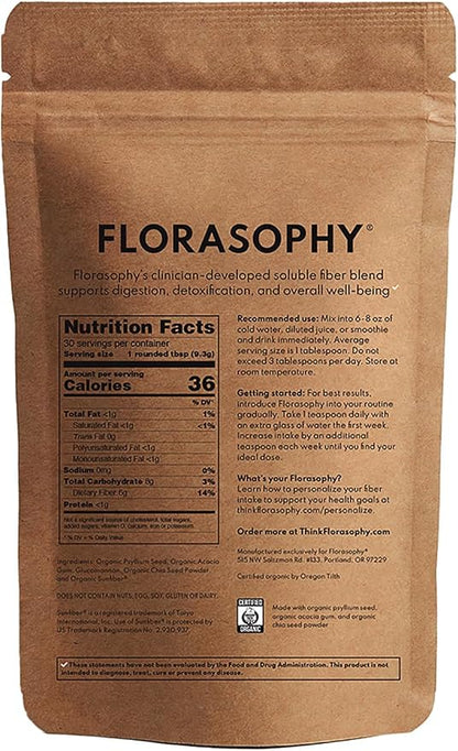 Firm Up Organic Soluble Fiber Supplement for Digestive Gut Health, Diarrhea Control & IBS Relief, Gluten Free Vegan Prebiotic Powder, One Month Supply