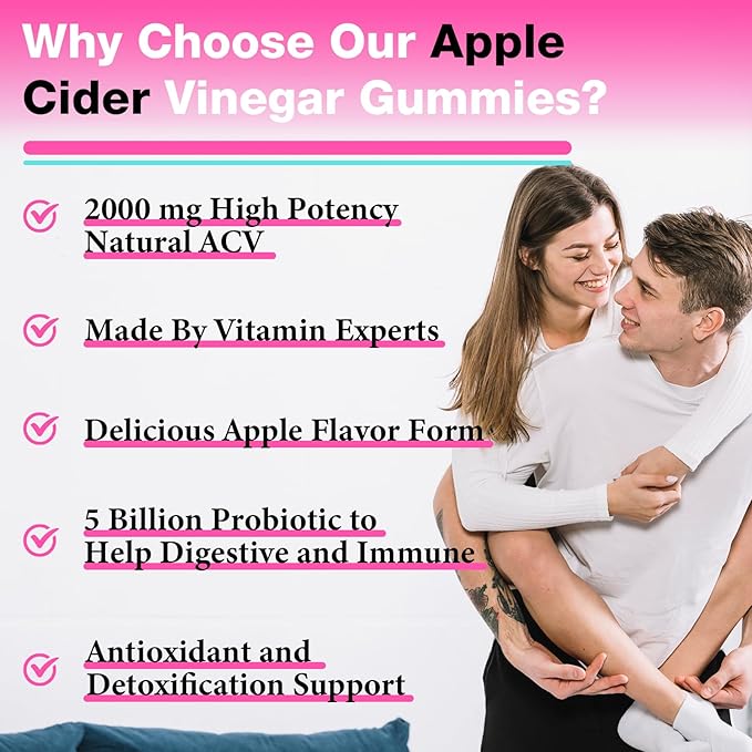 Apple Cider Vinegar Gummies, Fast Ripped Keto ACV Gummies, Max Strength 2000mg, Formulated with Green Tea, Probiotics, B6 & B12, ACV Gummies for Metabolism, Digestion, Detox & Cleanse, 180 Gummies