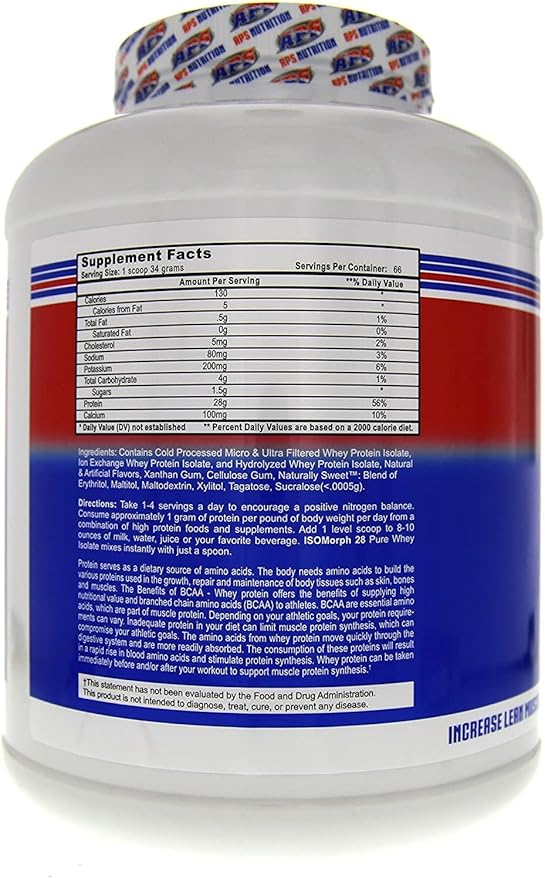 APS Nutrition Isomorph Protein Powder Supplement | Whey Protein Isolate | Ultra- Filtered | 28g Protein | Cookies & Cream, 5 Pound (Pack of 1)