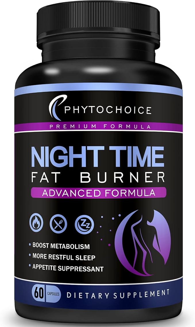 Night Time Weight Loss Pills -Carb Blocker Appetite Suppressant with Melatonin-Fat Burner Diet Pills that Work Fast for Women-Nighttime Metabolism Booster-Overnight Fat Burning Pills-1 Pack