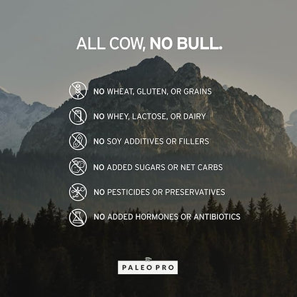 PaleoPro Protein Powder, Gluten Free, Dairy Free, Whey Free, Soy Free, No Added Hormones, Pastured Grass-fed Beef, Minimally Processed Paleo Ingredients, 1lb/454g, About 15 Servings, Mayan Mocha