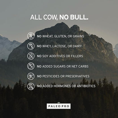 PaleoPro Protein Powder, Gluten Free, Dairy Free, Whey Free, Soy Free, No Added Hormones, Pastured Grass-fed Beef, Minimally Processed Paleo Ingredients, 1lb/454g, About 15 Servings, Mayan Mocha