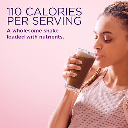 Nature's Bounty Complete Protein & Vitamin Shake Mix with Collagen & Fiber, Contains Vitamin C for Immune Health, Decadent Chocolate Flavored, 1 lb