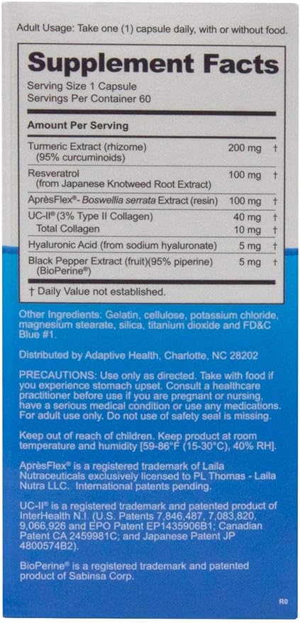 Instaflex Advanced Joint Support Nutritional Supplement Capsule with Doctor Formulated Joint Relief Supplement, Featuring UC-II Collagen & 5 Other Joint Discomfort Fighting Ingredients, 60 Ct