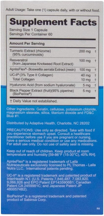 Instaflex Advanced Joint Support Nutritional Supplement Capsule with Doctor Formulated Joint Relief Supplement, Featuring UC-II Collagen & 5 Other Joint Discomfort Fighting Ingredients, 60 Ct