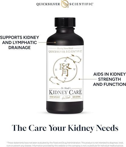 Quicksilver Scientific Kidney Care - Kidney Cleanse & Lymphatic Drainage Supplements - Astragaloside IV Extract, Zhu Ling, Goldenrod, Ferulic Acid, He Shou Wu & Dandelion Leaf (3.38oz / 100ml)