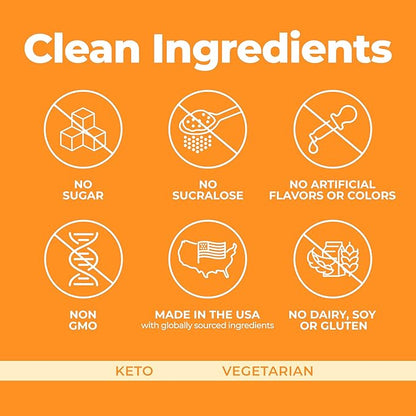 Pureboost Immune Clean Energy Booster, Refreshing Energy Drink Mix and Immunity Supplement with Elderberry, 1,200 mg Vitamin C, Vitamins A + D, and Zinc. Sugar-Free Energy (Tangerine Twist, 30 Count)