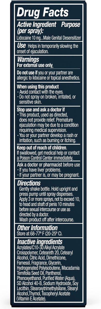 Promescent Desensitizing Delay Spray for Men Clinically Proven to Help You Last Longer in Bed - Better Maximized Sensation + Prolong Climax for Him, 2.6 ml