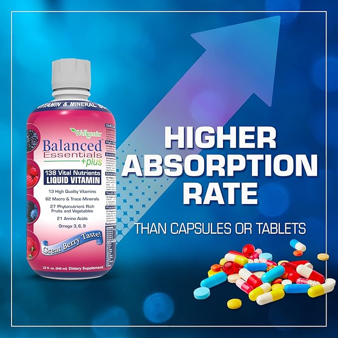 Balanced Essentials Liquid Nutritional Supplement, 32 Ounces - Very Berry