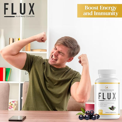 Awesomelifestyle360 Next Gen Nutrition Flux Weight Loss & Detox Acai Berry Complex Energizers & A B Vitamin Complex, Immune and Female Support
