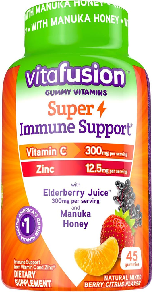 Vitafusion Super Immune Support Gummy Vitamins, 45ct
