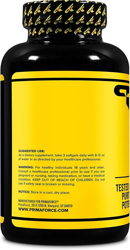 Primaforce CLA 2400 mg per Serving (180 softgels) - for Men and Women, Non-Stimulating, GMO Free & Gluten Free