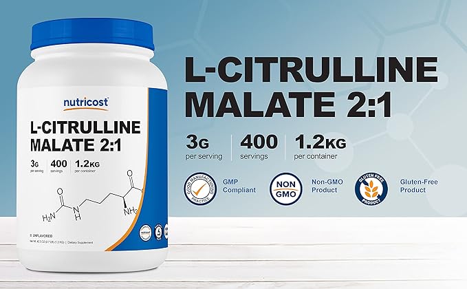 Nutricost L-Citrulline Malate Powder (2:1) 1.2KG
