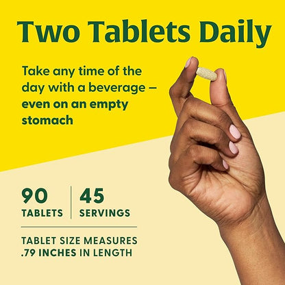 MegaFood Skin, Nails & Hair 2 - Vitamins For Women & Men - Biotin, Vitamin A, Vitamin C, Zinc, Vitamin B6, Vitamin E, Pantothenic Acid - Vegan - Made Without 9 Food Allergens - 90 Tabs (45 Servings)