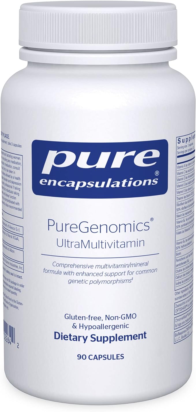 Pure Encapsulations PureGenomics UltraMultivitamin | Support for Common Genetic Polymorphisms | 90 Capsules