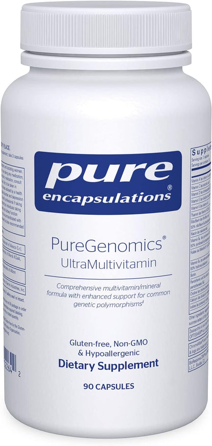 Pure Encapsulations PureGenomics UltraMultivitamin | Support for Common Genetic Polymorphisms | 90 Capsules