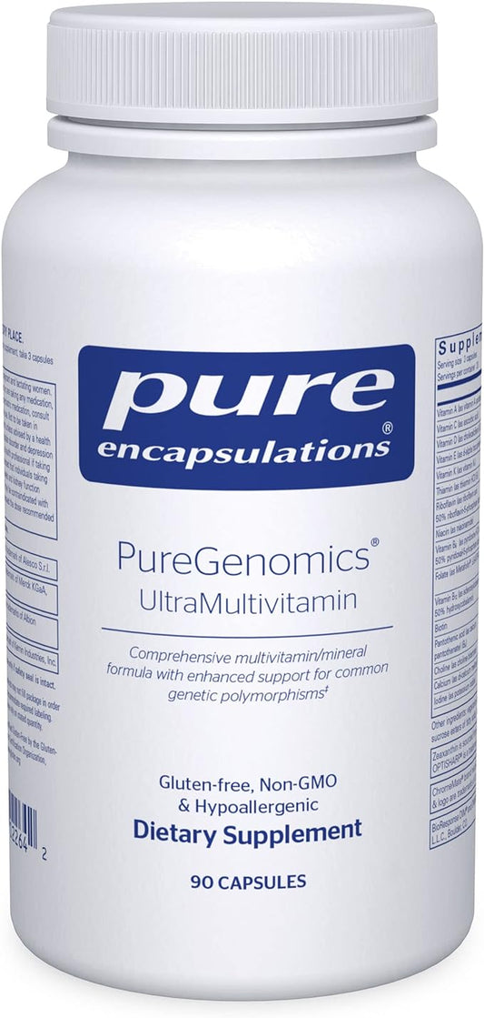 Pure Encapsulations PureGenomics UltraMultivitamin | Support for Common Genetic Polymorphisms | 90 Capsules