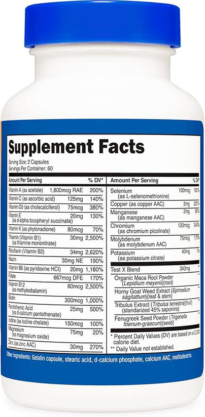 Nutricost Multivitamin for Men 120 Capsules (3 Bottles) - Vitamins and Minerals for The Healthy Man