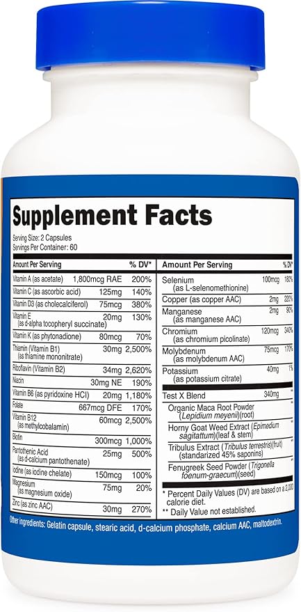 Nutricost Multivitamin for Men 120 Capsules (2 Bottles) - Vitamins and Minerals for The Healthy Man