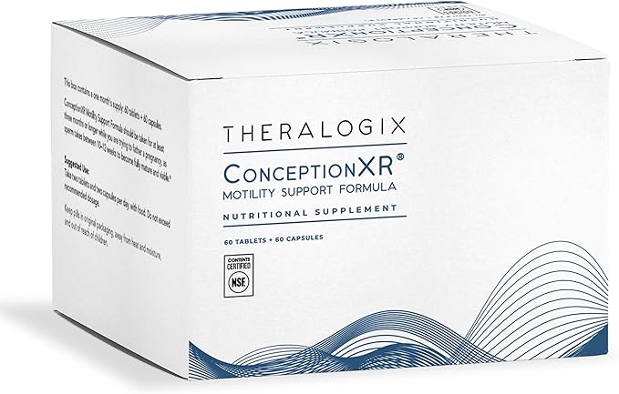 Theralogix ConceptionXR Motility Support Formula - Men's Preconception Vitamins for Fertility Support - Male Fertility Supplements for Sperm Health* - NSF Certified - 60 Tabs + 60 Caps (30-Day Supply)