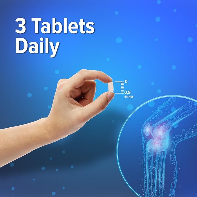 ORZAX All-in-one Joint Support Supplement with Glucosamine Chondroitin MSM - Turmeric, Collagen, Bromelain & Boswellia Extract Capsules, Function & Comfort - 90 Tablets