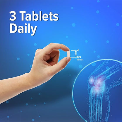 ORZAX All-in-one Joint Support Supplement with Glucosamine Chondroitin MSM - Turmeric, Collagen, Bromelain & Boswellia Extract Capsules, Function & Comfort - 90 Tablets