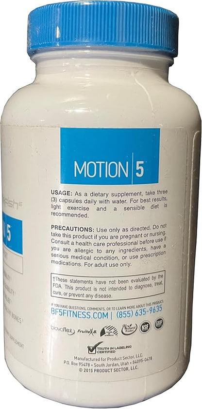 Motion 5 - Glucosamine Chondroitin MSM Supplement - 90 Capsules (30 Day Supply)