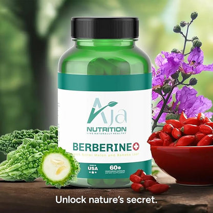Berberine + with Banaba Leaf and Bitter Melon, Multivitamin, Comprehensive Support, Antioxidant Rich (60 Servings)