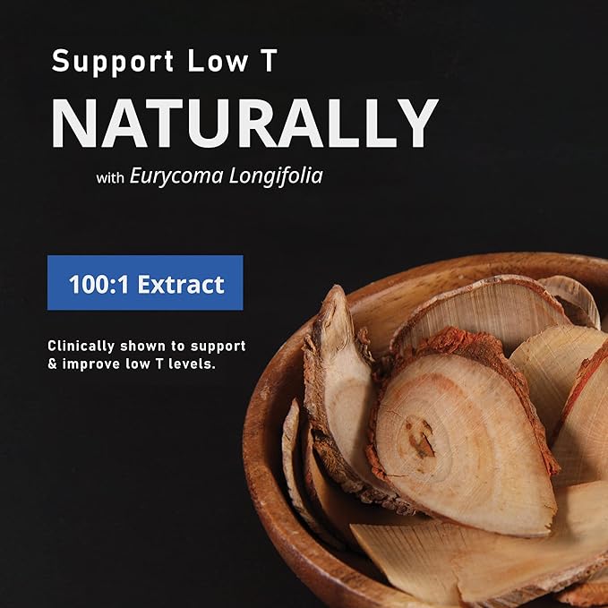 Max Natural T Support Supplement for Men, with Tongkat Ali, 60 Count, Manufactured in USA