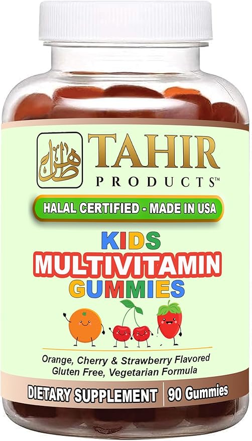 Tahir Halal Multivitamin Gummies for Children. Made in USA - Certified Halal