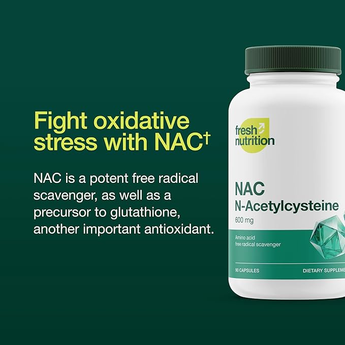 NAC Supplement - N Acetyl Cysteine - High Dosage 600mg - Amino Acids - Vegan Friendly - Pure NAC Powder - 90 Capsules