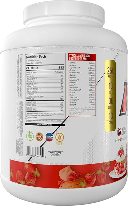 ISO, Low Carb 100% Whey Protein Isolate Powder, 25 Grams Per Serving, Helps Support Muscle Growth, Low Sugar and Gluten Free (Strawberry Shortcake, 5 lb)