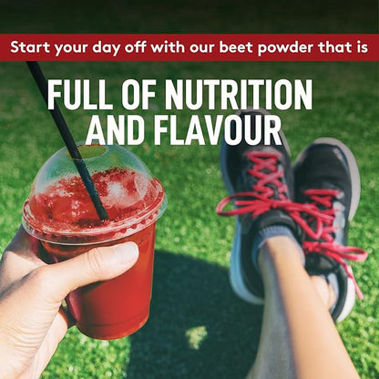 Organic Beet Root Powder, USDA Certified - Nitric Oxide Supplement, Beet Juice Powder Superfood for Healthy Heart, Beetroot Supplement, Beetroot Powder - 56 Servings, 8 oz