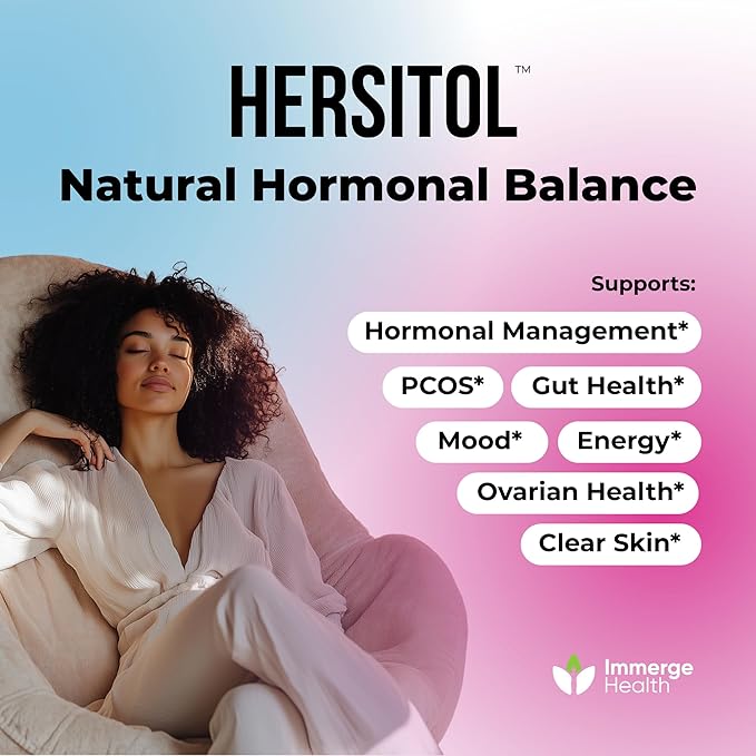 Hormone Balance for Women, PCOS, Ovarian Support, Fertility, Menstrual Cycle | Myo-Inositol & D-Chiro Inositol Supplement 40:1 Ratio With Folic Acid, B12 & Probiotics | Female Vitamins 120 Capsules