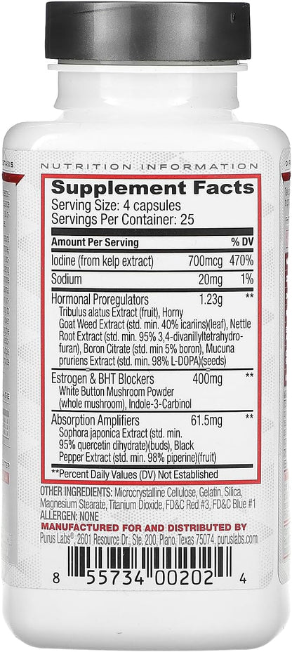 Purus Labs Recycle Hormone Exhilirator , 100 Capsules