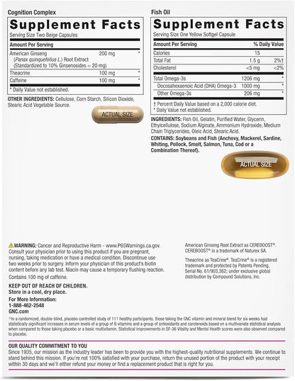 GNC Women's Focus & Cognition Vitapak Program (30 Servings)