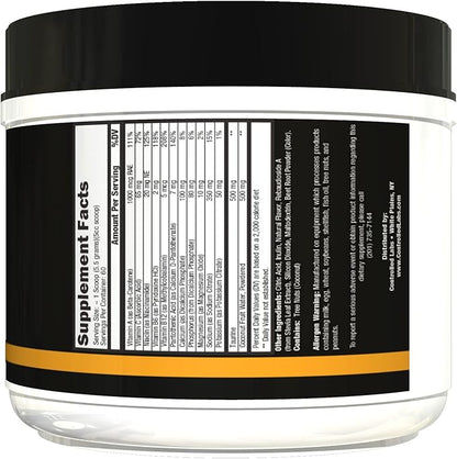 CONTROLLED LABS Orange HydraPush Electrolyte Powder, 60 Servings - Advanced Sugar-Free Hydrating Recovery Drink Mix with Coconut Water & Taurine - Boost Energy & Increase Endurance (Watermelon)