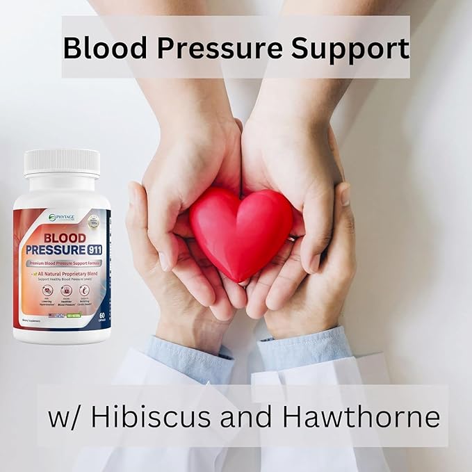 Blood Pressure 911 Premium Supplement - BP Support Pills. 3 Pack