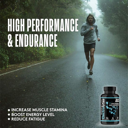 Complete Electrolyte Supplement w High Bioavailability and Cmax Chloride Potassium Magnesium for Endurance Muscle Recovery Mental Focus. Rapid Rehydration Salts and Keto Friendly Pills with 200 caps