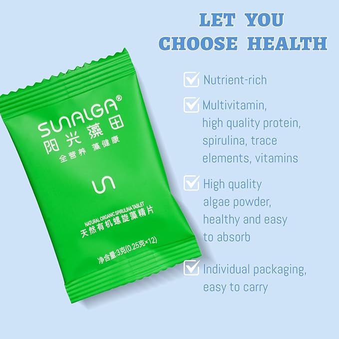 Supplements, Probiotics for Women, Organic Spirulina, for Daily Digestion, Healthy Muscle Function and Immune System (Box of 600 Tablets)