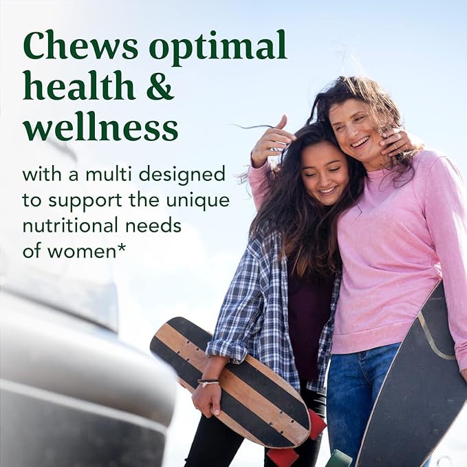 MegaFood Women's One Daily Multivitamin Soft Chews - Multivitamin for Women with Folate, Vitamin B6, Vitamin B12, Biotin, Vitamin D - Delicious Mixed Berry Flavor - Vegetarian, Non-GMO - 30 Chews