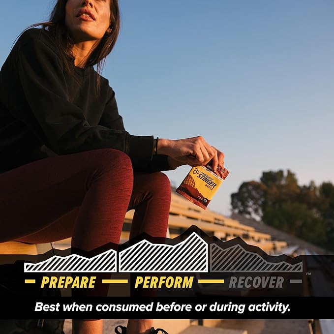 Honey Stinger Organic Gluten Free Cinnamon Waffle | Energy Stroopwafel for Exercise, Endurance and Performance | Sports Nutrition for Home & Gym, Pre and Post Workout | Box of 16 Waffles, 19.2 Ounces