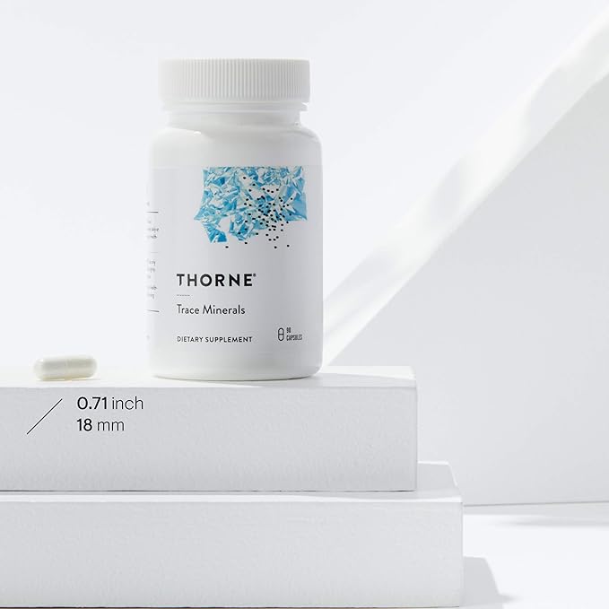 Thorne Trace Minerals - Dietary Supplement with Zinc, Boron & Selenium - Chelated Forms - Comprehensive Formula - 90 Capsules