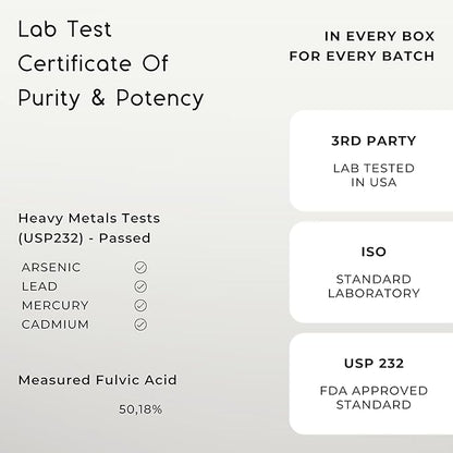 Himalayan Shilajit Resin - Authentic, Pure, Natural - 50 gram, 100 Servings - Lab Test Report Included - Standardized - 500mg - Fulvic Acid Supplement for Men & Women, Organic, Gold Grade